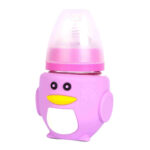 Glass feeder with silicon cover Purple