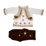 White and Brown Fancy Dress