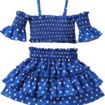 Baby Skirt Blue Polka