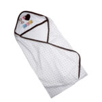 Printed Washable Swaddle Brown